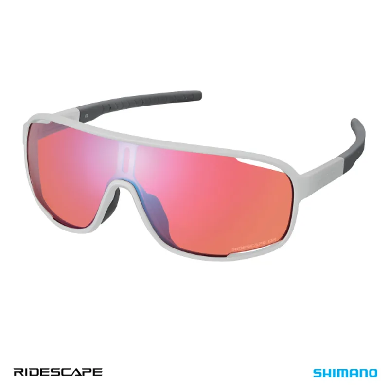 Shimano Technium Glasses in Light Grey With Ridescape Offroad Lenses